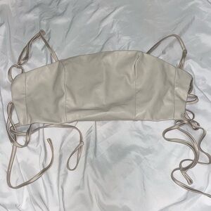 Garage, crop top beige, xs.